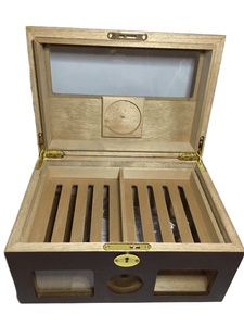 Locking Wooden Cigar Box