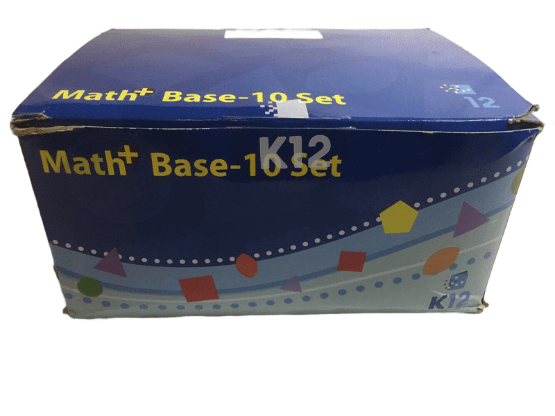 K12 MATH,  Base - 10 Set, 3-D SHAPE SNAP CUBES - Math Counting (010)