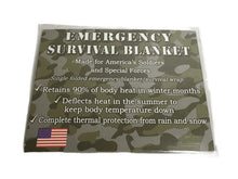 Load image into Gallery viewer, Emergency Survival Blanket (020)