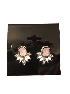 Pink Stone Earrings (023)