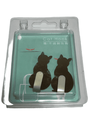 Cat Stainless Steel Hook - Set of 2 (009)