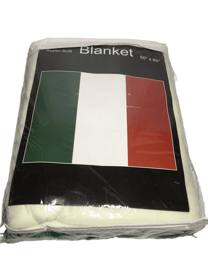 Italian Flag Blanket 50x60”