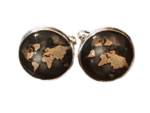 Load image into Gallery viewer, World Map Cufflinks (023)