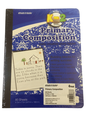 K-2 Composition Books (4 Pack) (010)