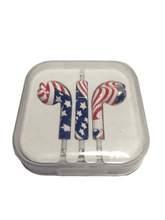 Load image into Gallery viewer, USA Flag Earbuds (011)