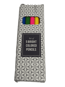 5 Bright Colored Pencils (025)