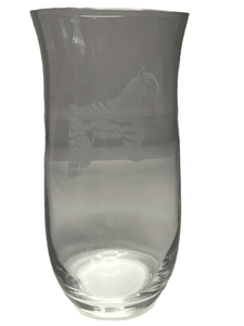 Glass Vase - Dog Design (010)