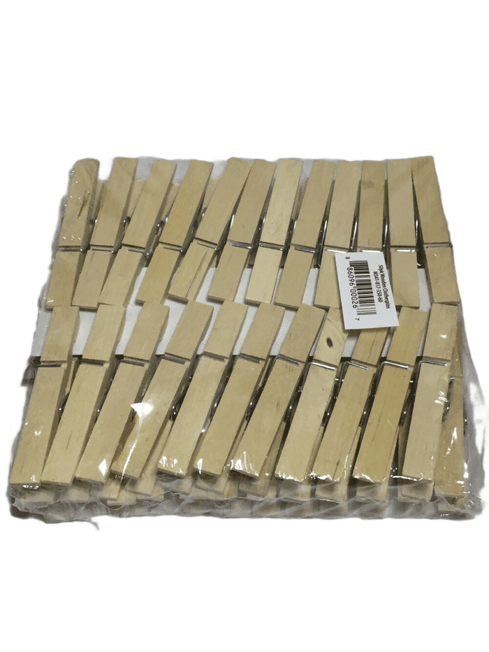 50 Pack Wooden Clothespins (011)