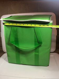 Reusable Insulated Grocery Bags - Green - x 2