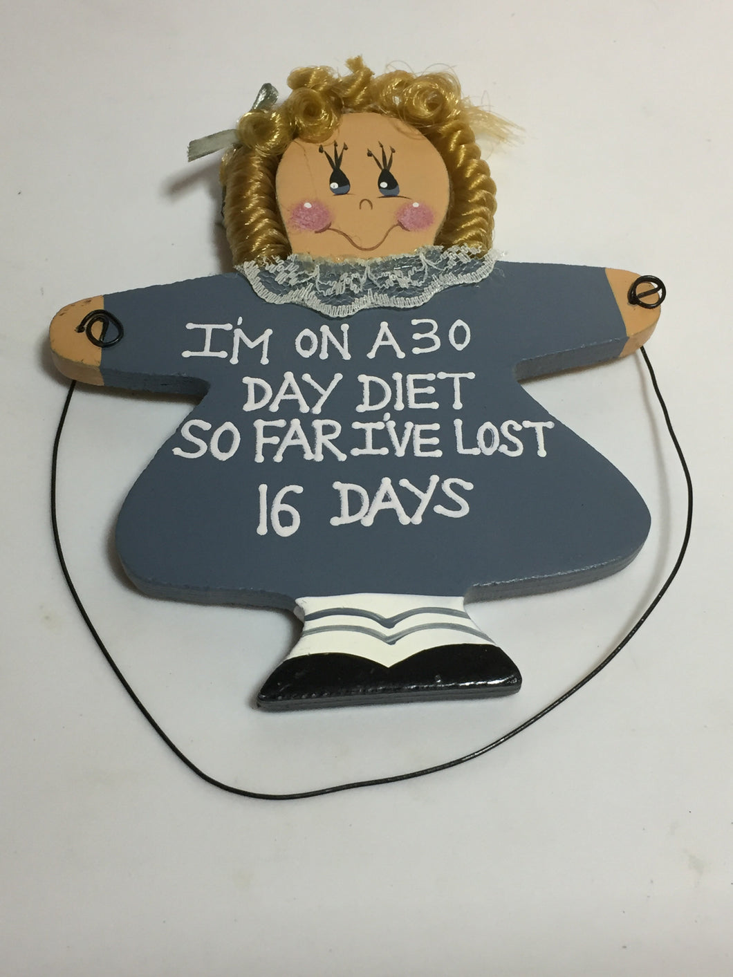 “30 Day Diet” 5”X4” Plaque
