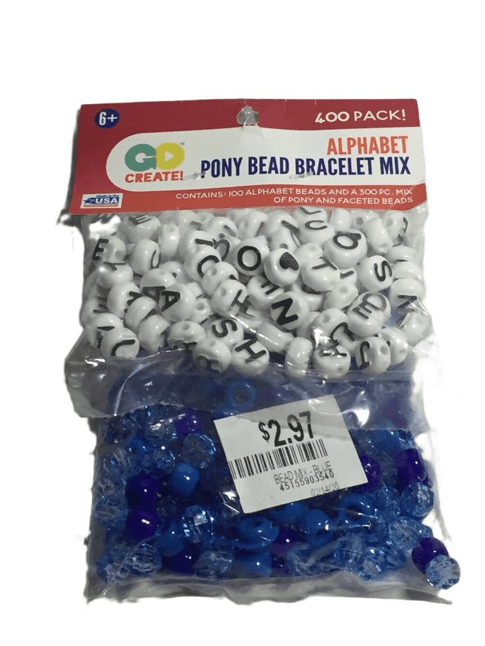 Alphabet Bracelet Bead Mix (020)